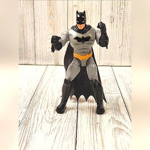 Batman Action Figure Grey Armor Batman Spin Master 4"